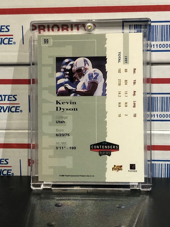 1998 Playoff Contenders ROOKIE TICKET AUTO #99 Kevin Dyson AU/500 - Image 2 of 2