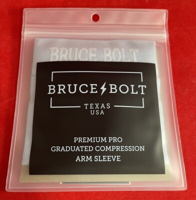 Bruce Bolt- GREY- Baseball Arm Sleeve- Size (LG/XL) Older 2022