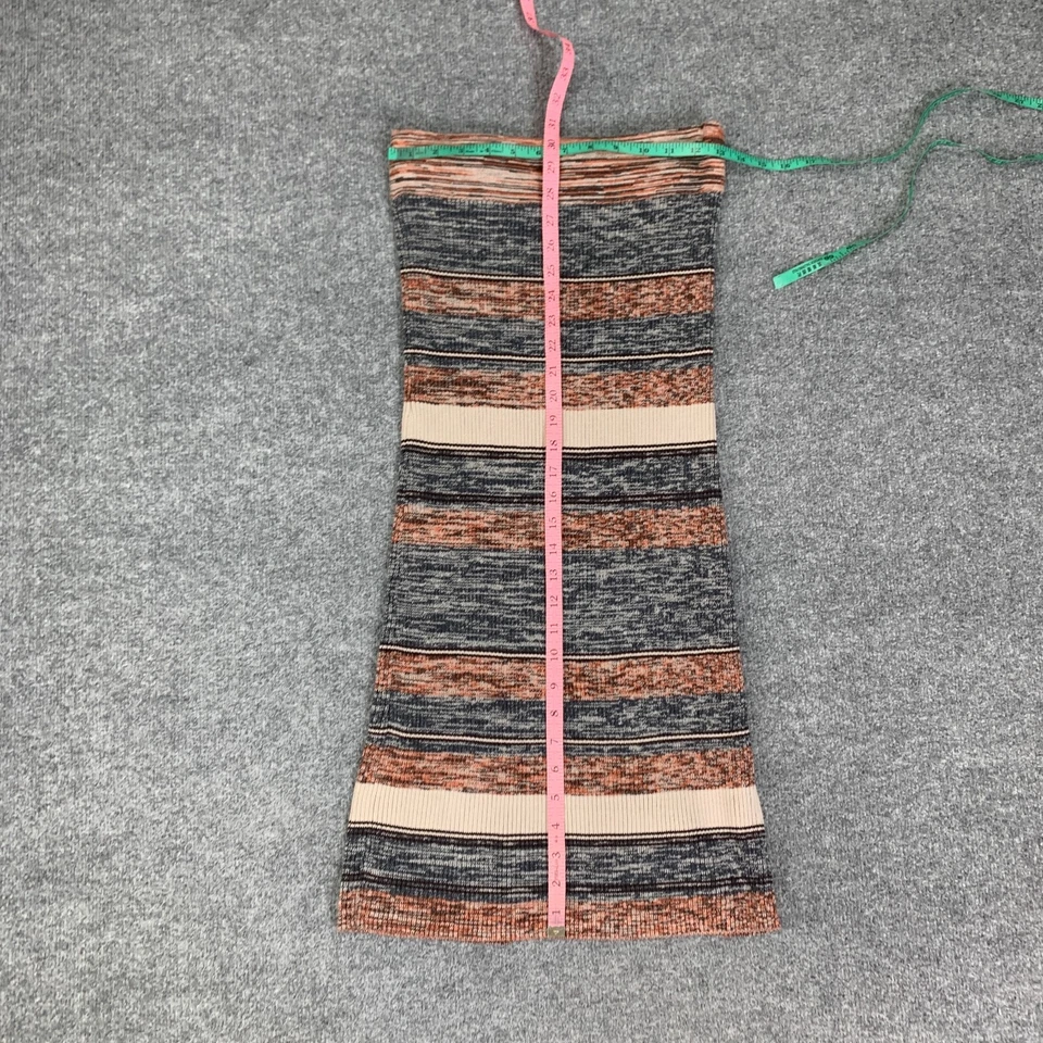 Saia Prana Feminina Pequena Multi Algodão Orgânico Acadia Ajustada Malha Listra Fenda Bainha - Imagem 3 de 4