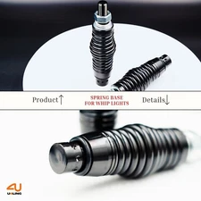 2pcs ATV UTV Universal Fit Whip Lights Barrel Spring Mounting Bases Heavy Duty 
