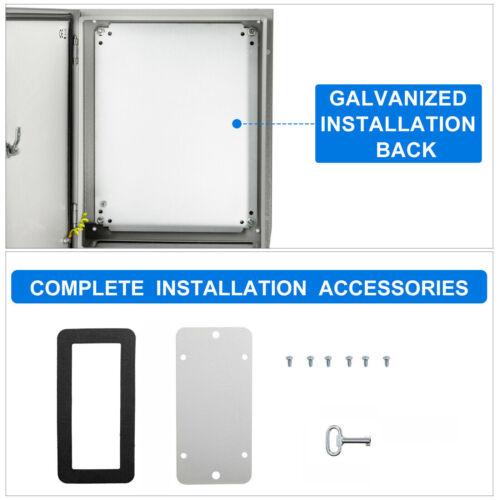 AU Electrical Steel Enclosure Box Cabinet Switchboard Lock Large IP66 Waterproof - Picture 3 of 14