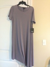 NWT Simply Vera Vera Wang Grayish Purple Asymmetric Hem Dress M