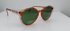 Vintage AOSafety 04600 Brown Tortoise Round Sunglasses USA FRAMES ONLY