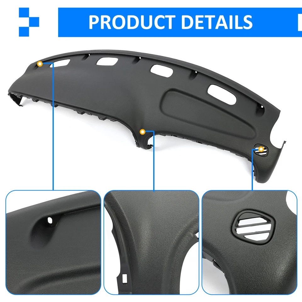 Replacement dash pad dashboard truck For Dodge Ram 1998-01 1500 98-02 2500 3500 Foto 3 de 4