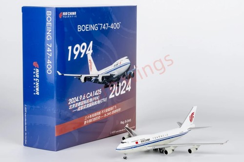1:400 NG Models NG04002 Air China B747-400 B-2445 Aircraft Model+Free Tractor - Picture 11 of 18