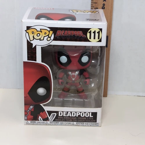 Funko Pop Deadpool 111 Marvel Vinyl Bobblehead Figure Collector Boxed Display