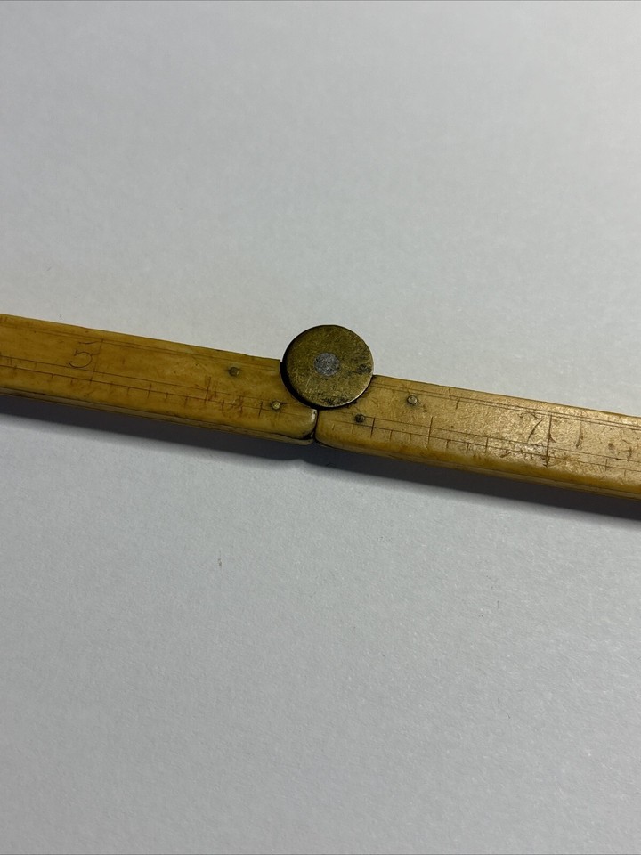 Antique 12 Inch Folding Ruler Danish | eBay
