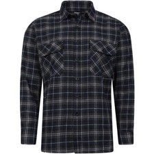 Mens Check Shirts Long Sleeve Lumberjack Flannel Work Casual Button Shirt S -5XL
