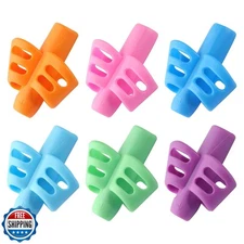 6 Pack Pencil Grips for Kids Handwriting Pencil Grippers, Pencil Writing Aid 