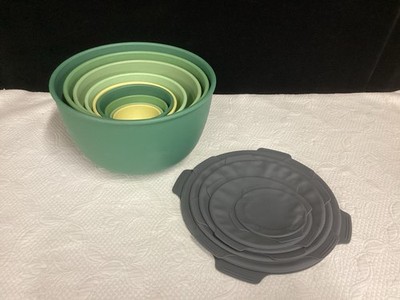 Set Of 9 BAMBOOZLE  Nesting Bowls-Sustainable/Durable/Biodegradable w/ 5 Covers