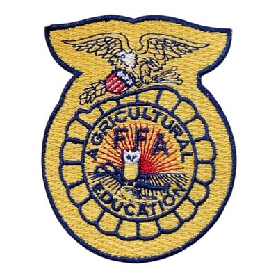 FFA Future Farmers Of America Club Patch. Embroidered. Iron On  Sew On. 3''x2.5''