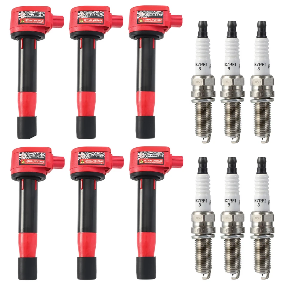 6 件点火线圈和铱火花塞适用于 08-14 本田 Odyssey Accord Acura UF603 — 第 4/4 张图片