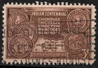 #972 used 1948 3c US POST Centenary of Five Civilised Indian Tribes of Oklahoma