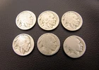 6 Cull/Slick No Date Buffalo Nickel Coins!  NO RESERVE!