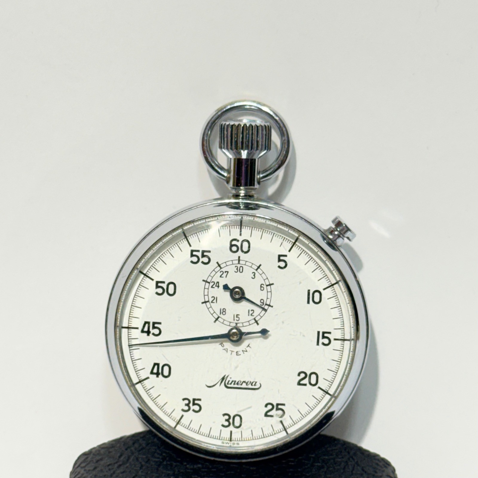 Vintage Minerva Swiss Stopwatch 7 Jewels Mechanical M… - Gem