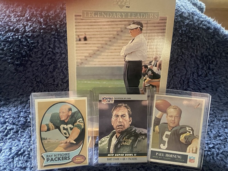 🏈 Green Bay Packers Legends:Lombardi, Starr, Hornung, Nitschke HOF Vintage Lot