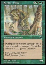 Verdant Force - Damaged / Poor MTG Tempest