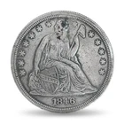 1846 Seated Liberty Dollar Holed and Plugged