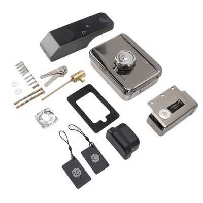Door Smart Lock Keyless Entry Lock Fingerprint Password Card And Key Unlock SET