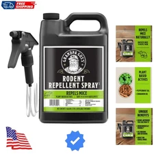 Rodent Repellent Spray with Sprayer, Natural Peppermint & Cinnamon Oils Repel...