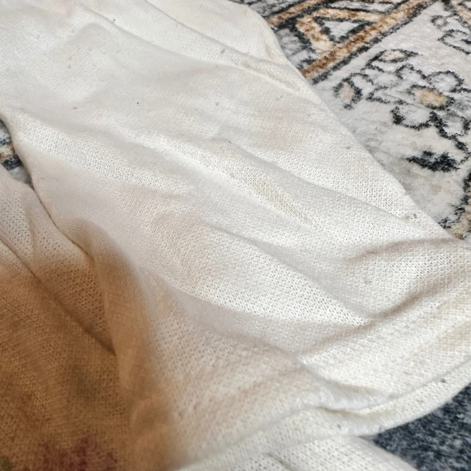 VTG 90s Basic Editions Girls 6X Acrylic Mockneck Dalmatian Puppies Garden Scene - Image 4 of 4