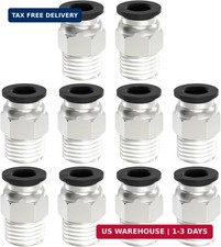 Push to Connect Fittings, 8mm Tube OD x 1/4 Inch NPT Thread Push to Connect Fitt