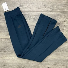 Nike Tech Fleece High Waisted Slim Pants Size Large Womens Armory Navy $130