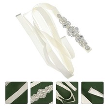  Cintura da sposa 1pc Accessorio per abito da sposa Cintura da sposa con strass