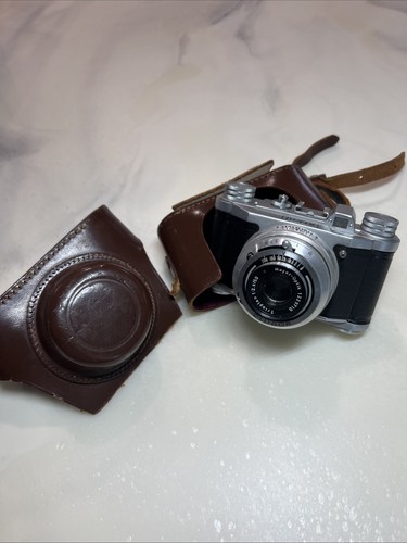 Vintage 1950s Altissa ALTIX 35MM Camera w/ Meyer-Optik 1229710 Trioplan 50MM Case
