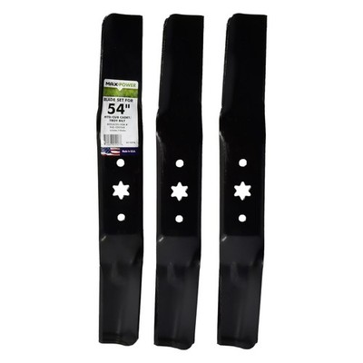 Maxpower 561557B 3 Blade Set For Many Craftsman Mowers For 54 Cut Mtd/Cub