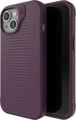 ZAGG Luxe Snap iPhone 15/14/13  Cell Phone Case, MagSafe Phone Case, Plum Purple