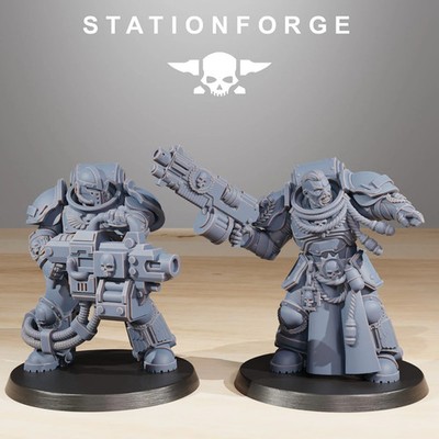 Socratis Elite Marines x10 Space Division StationForge Resin Proxy