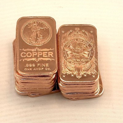 20 x 1 Oz. .999 Copper Bars| St. Gaudens | Full Tube | eBay