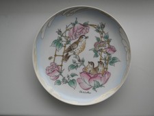 Hutschenreuther Porzellan Wandteller Juli (Singdrossel) 16 cm groß