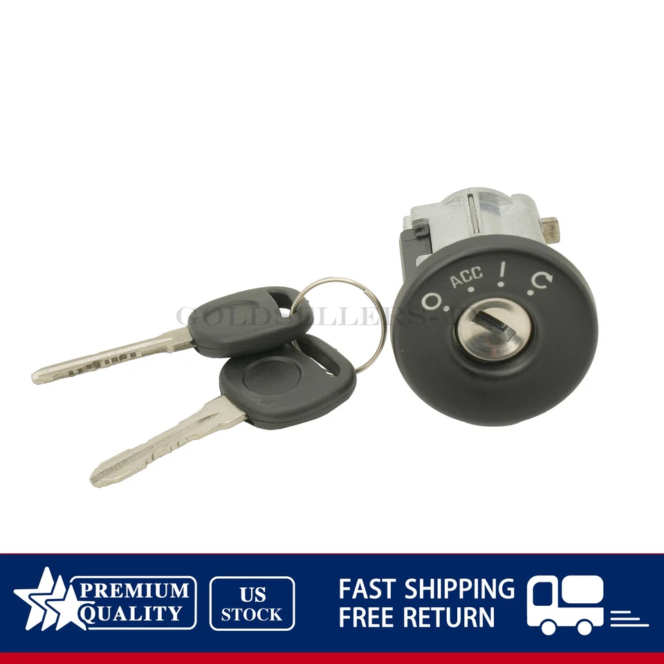 NEW 19207987 Ignition Lock Cylinder & 2 Keys For 04-08 Pontiac Grand Prix US - Image 3 of 4