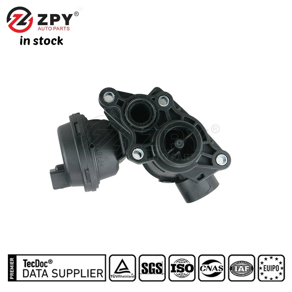 ZPY Engine Coolant Thermostat Valve For VW Audi A4 A6 Q7 3.0T 06M 121 678F - Image 2 of 4