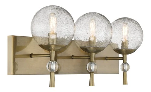 Minka Lavery 1333 Populuxe 3 Light 28"W Vanity Light - Oxidized Aged Brass - Picture 3 of 9