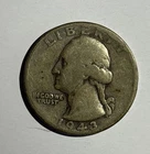 RARE 1943 Silver Washington Quarter • WWII 90% Silver • Old US Coin