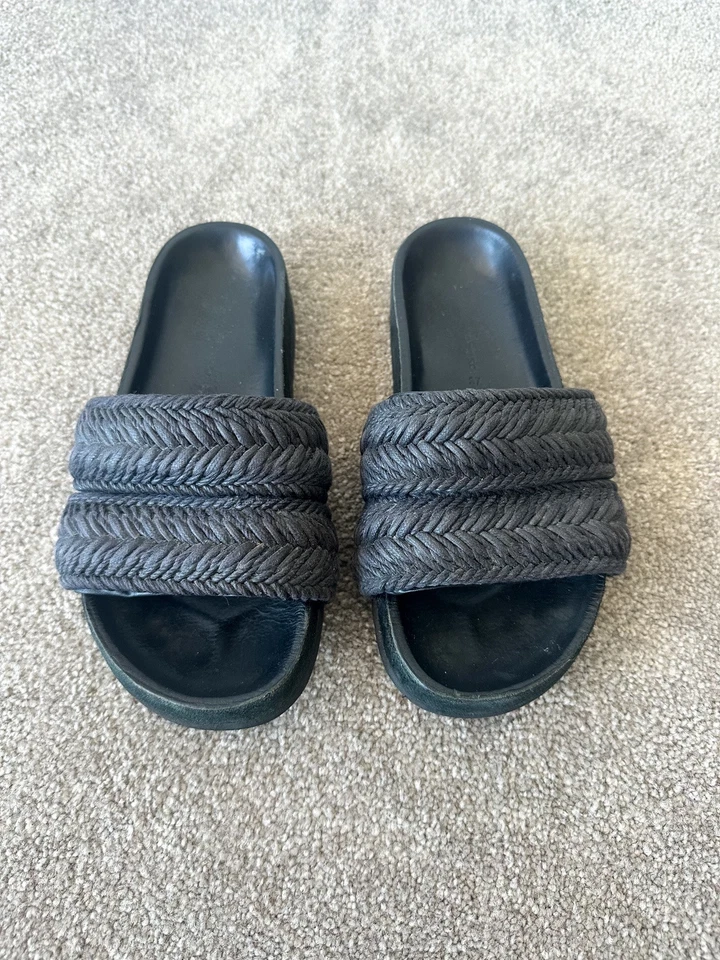 Camilla & Marc Women’s Black Woven Sandals / Slides - Size: 37 - image 3 of 4