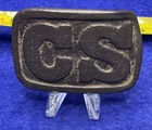 Nice Civil War CS Rounded Corner “Spun Hooks” Style Confederate Belt Buckle.