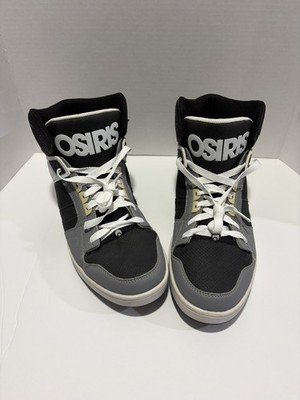 Osiris Nyc 83 Mens Size 13 Grey Black White well-maintained skateboard shoe RARE