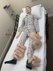 Full Body Adult Male Nursing Patient Care Training Mannequin w/ Gown Accessories — photo 2