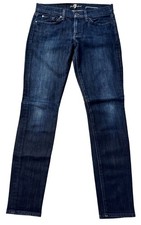 7 For All Mankind Jeans Women's Size 27 Gwenevere Skinny Dark Blue Stretch