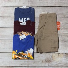 boy clothes lot size 6. NWT 3 S/S Shirts And A Pair Of Shorts. Colorful, Casual