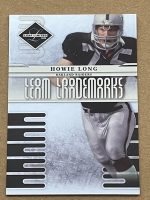 Howie Long 2008 Leaf Limited Team Trademarks #T-10 #/999 Oakland Raiders