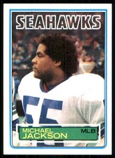 1983 Topps #387 Michael Jackson RC Seattle Seahawks 56075