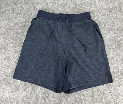 Lululemon T.H.E. Shorts 7'' Mens Small Heathered Blue Linerless Athleisure Gym 