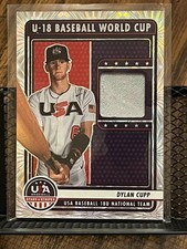 DYLAN CUPP 2023 TEAM USA STARS & STRIPES ROOKIE JERSEY PATCH RELIC PRIZM INSERT!