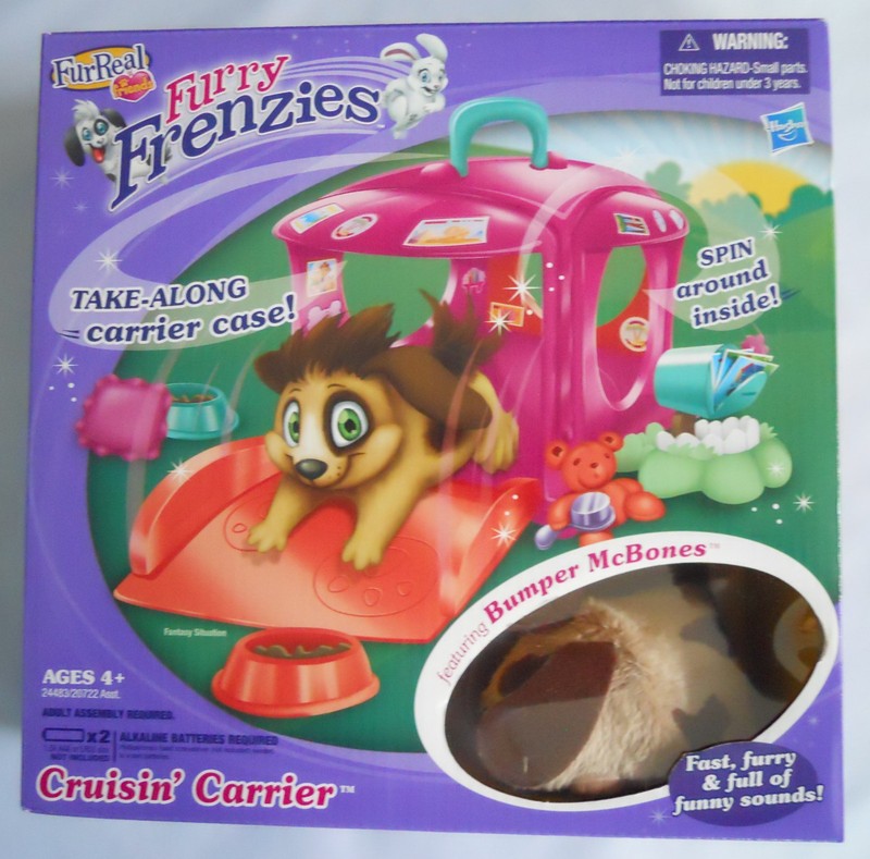 Interactive FurReal Friend Furry Frenzy Playset CRUISIN' CARRIER & BUMPER MCBONE