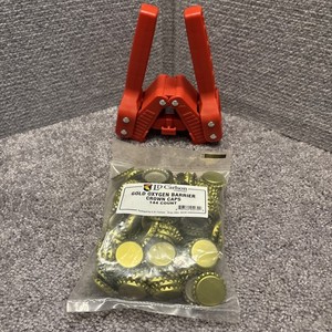 Manual Beer Bottle Capper Tool for Home Brewing Crimper with Caps